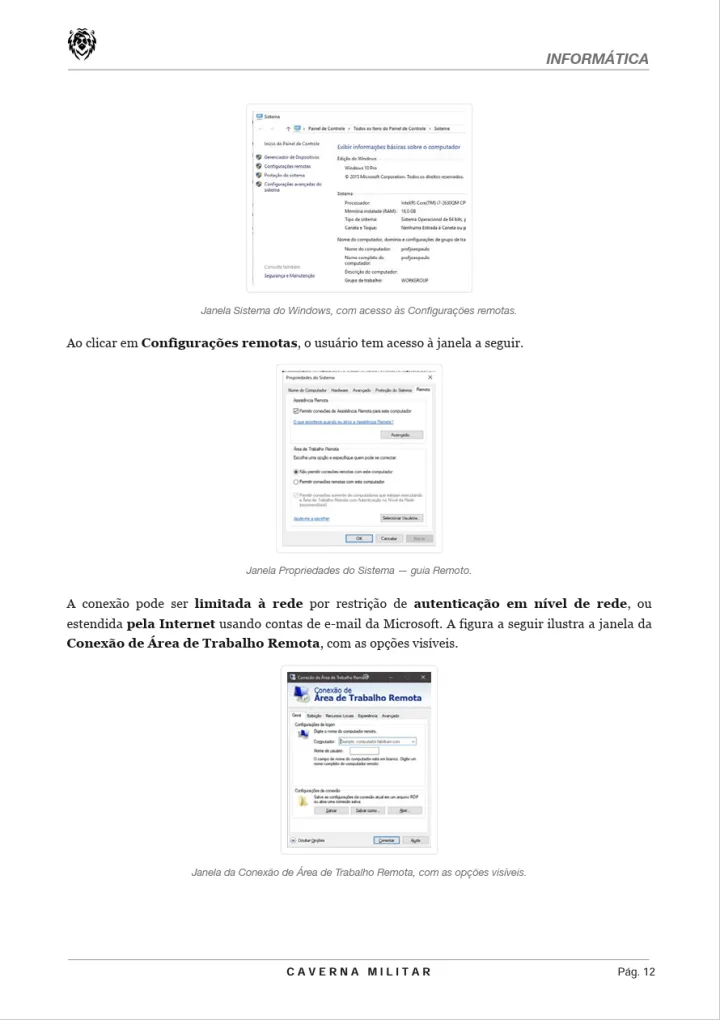 Página real da apostila autoral PM-SP