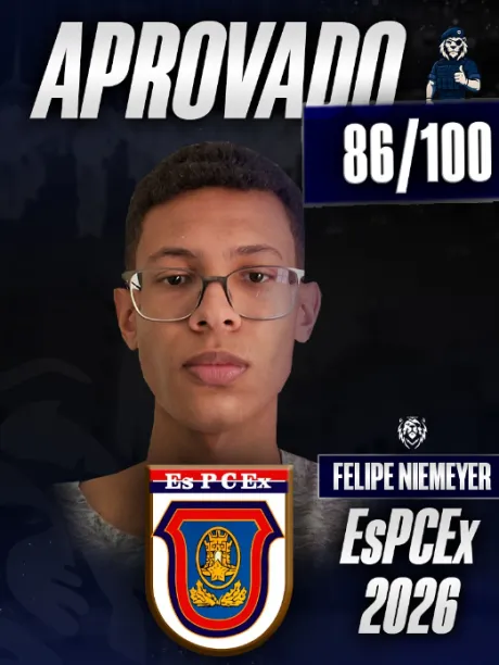 Felipe Niemeyer, Aprovado EsPCEx
