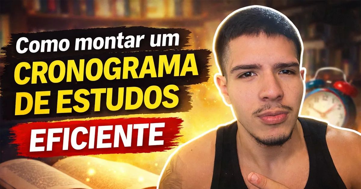 O cronograma de estudos que aprovou centenas (e que você pode copiar hoje)