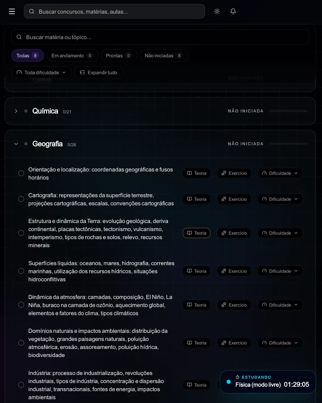 O edital virado um checklist