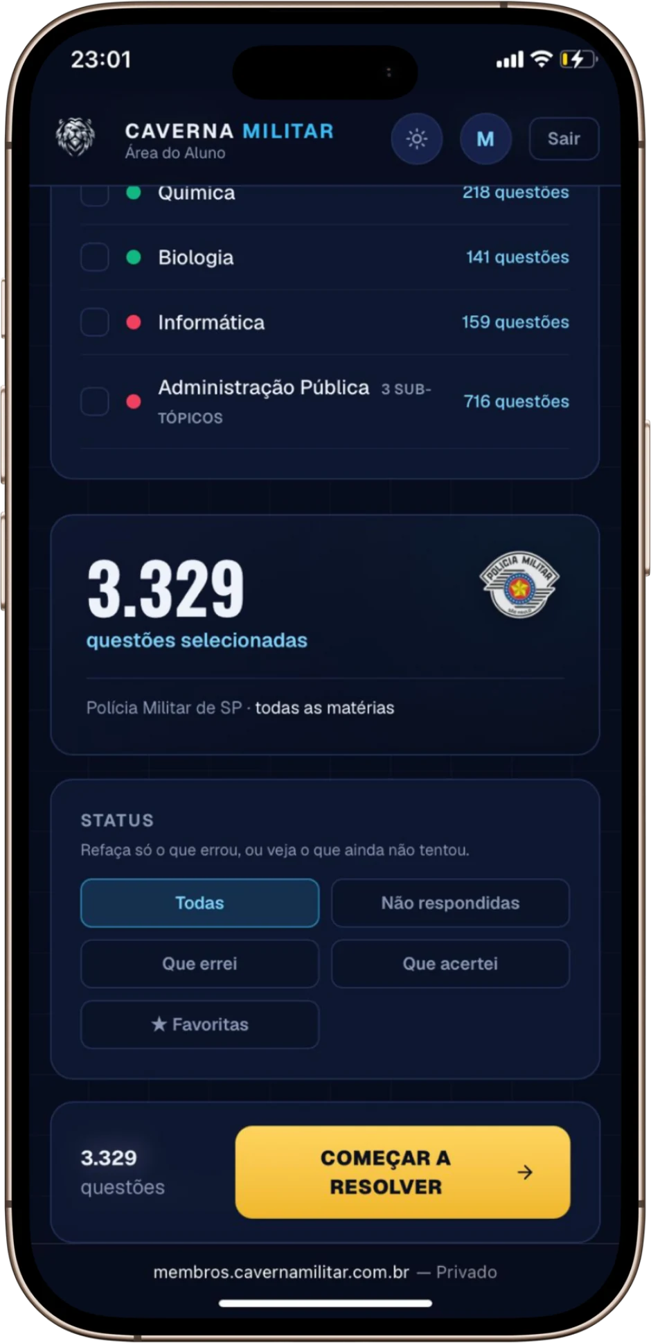 Banco de questões