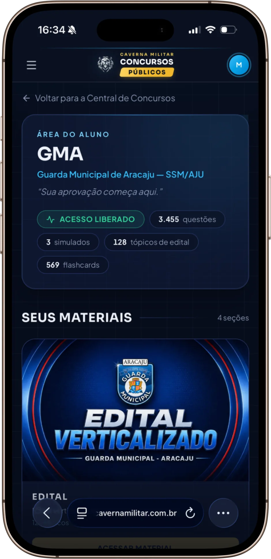 Área do aluno
