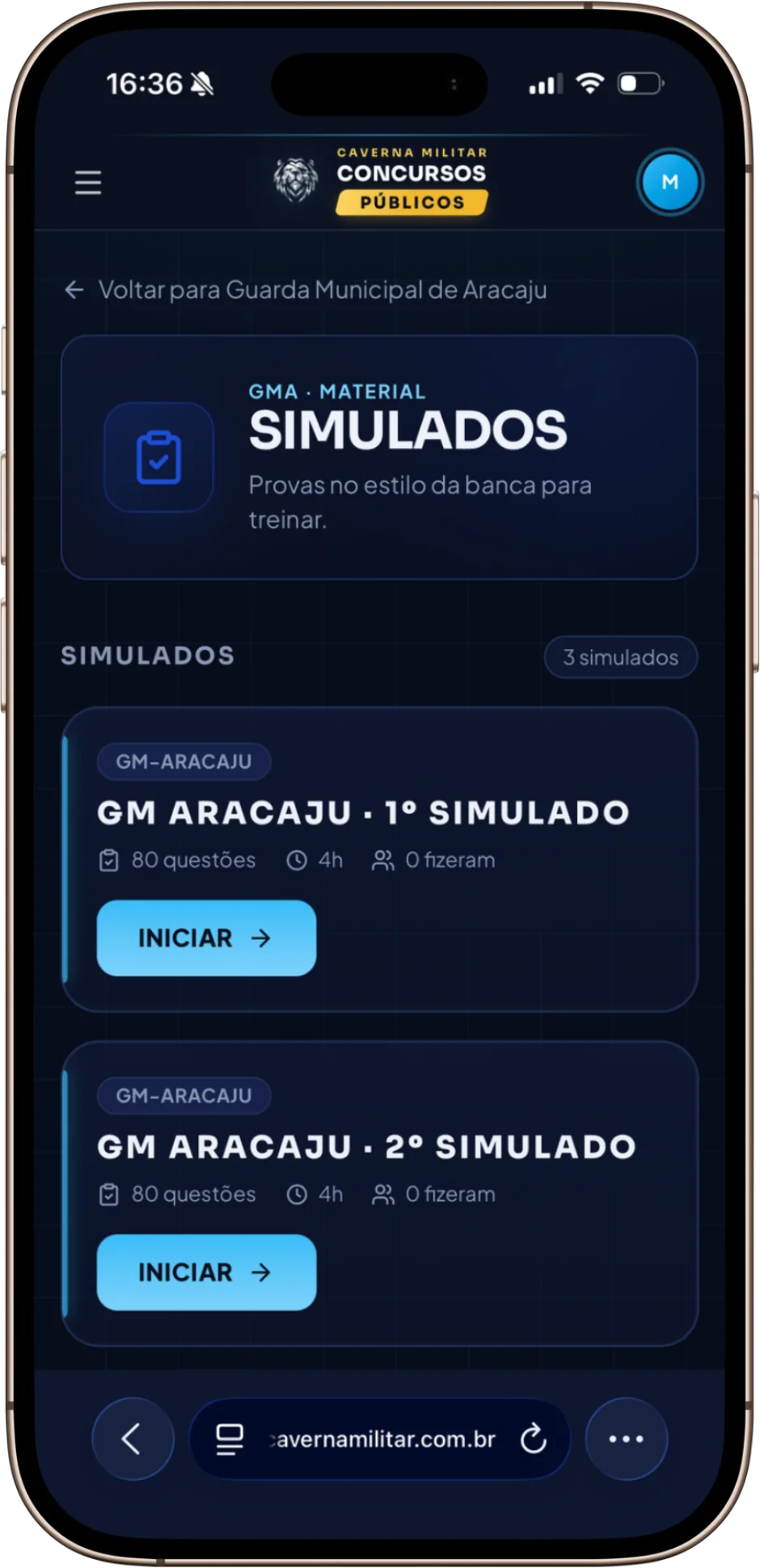 Simulados inéditos