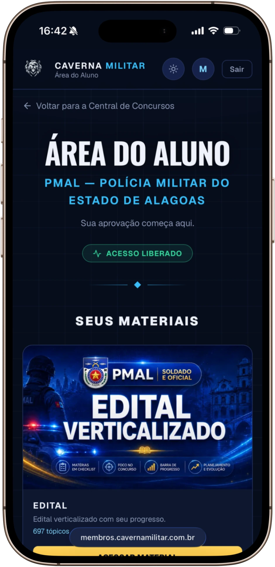 Área do aluno