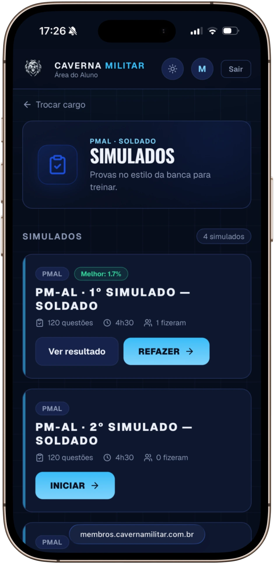 Simulados inéditos