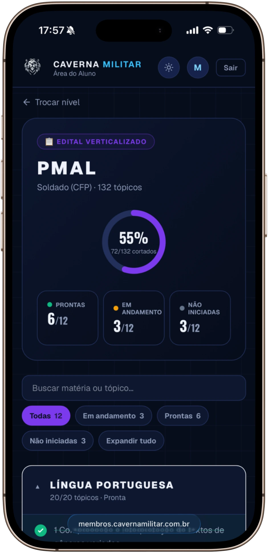 Edital verticalizado
