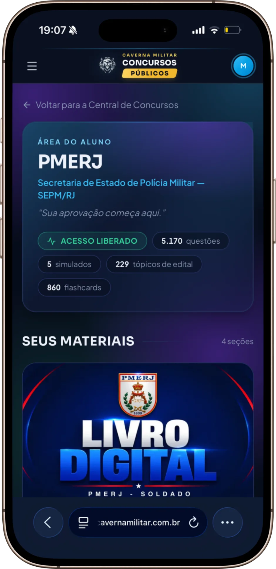Área do aluno