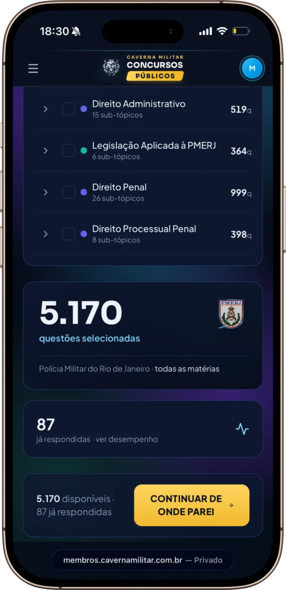 Banco de questões