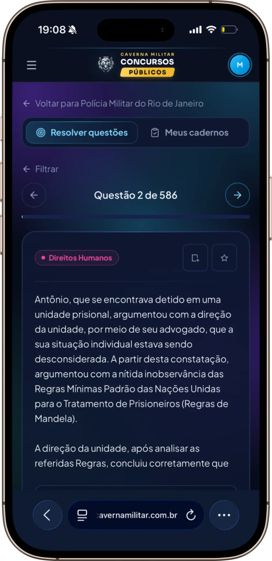 Questões comentadas