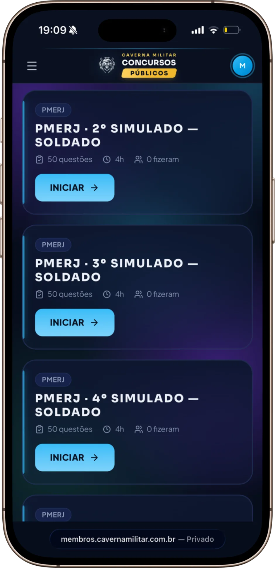Simulados inéditos
