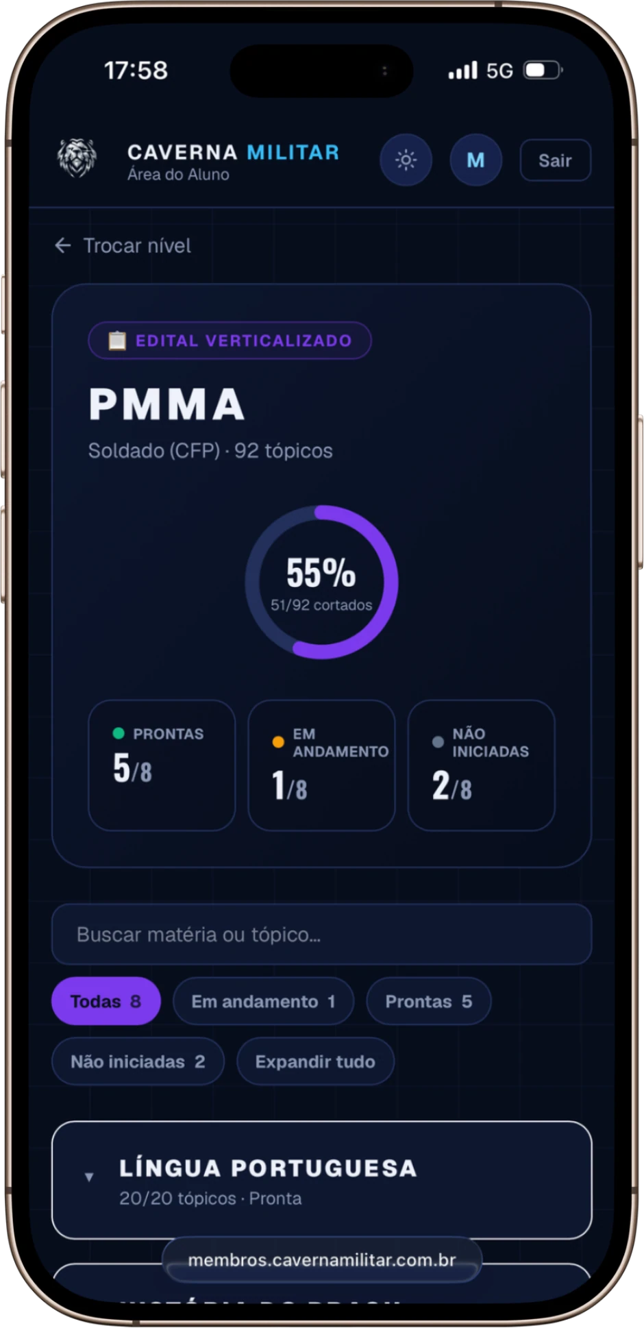 Edital verticalizado + teoria completa
