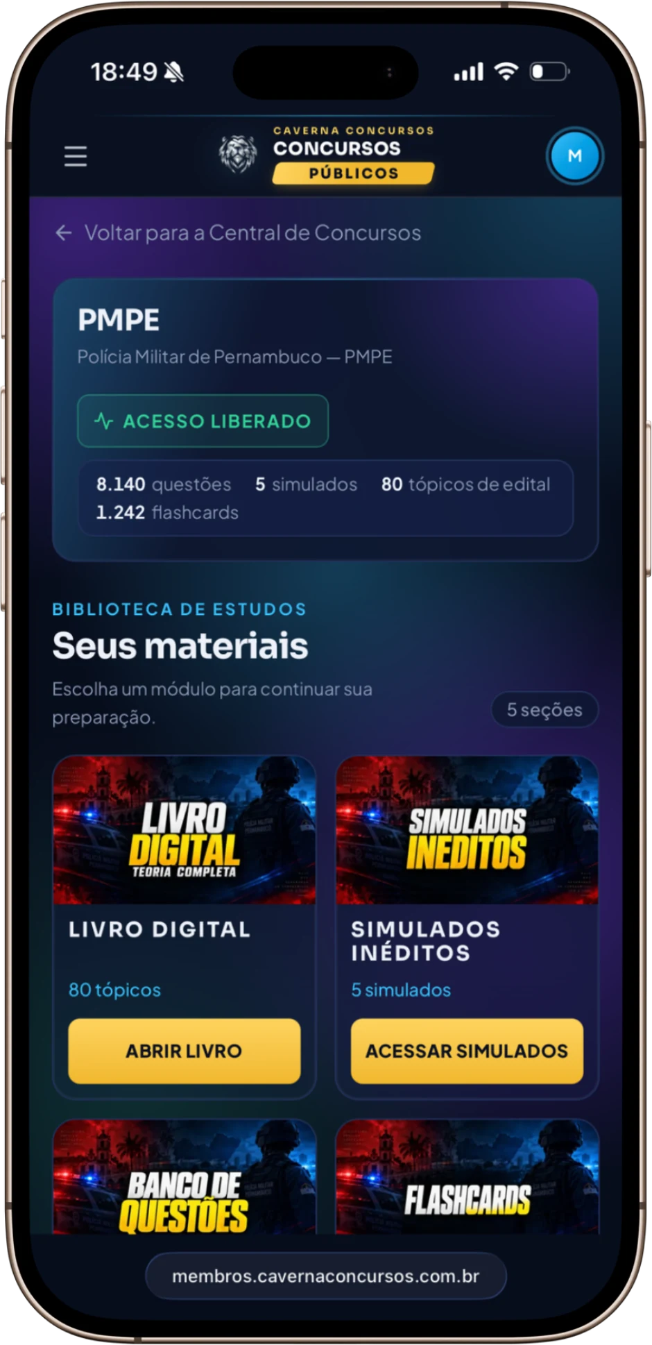 Área do aluno