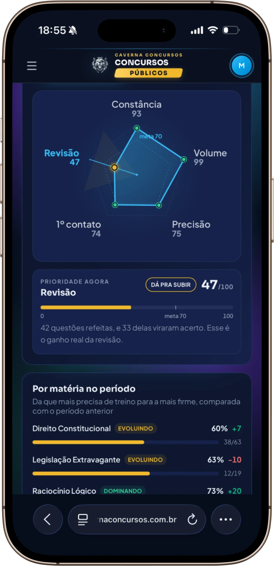 Meu desempenho