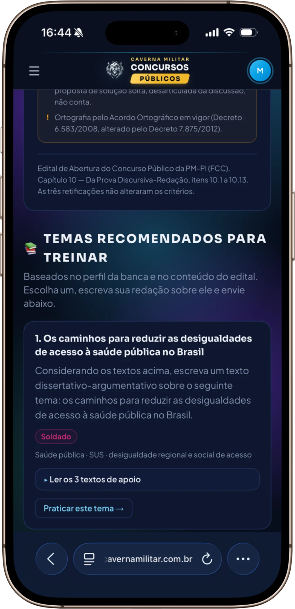 Correção de Redação