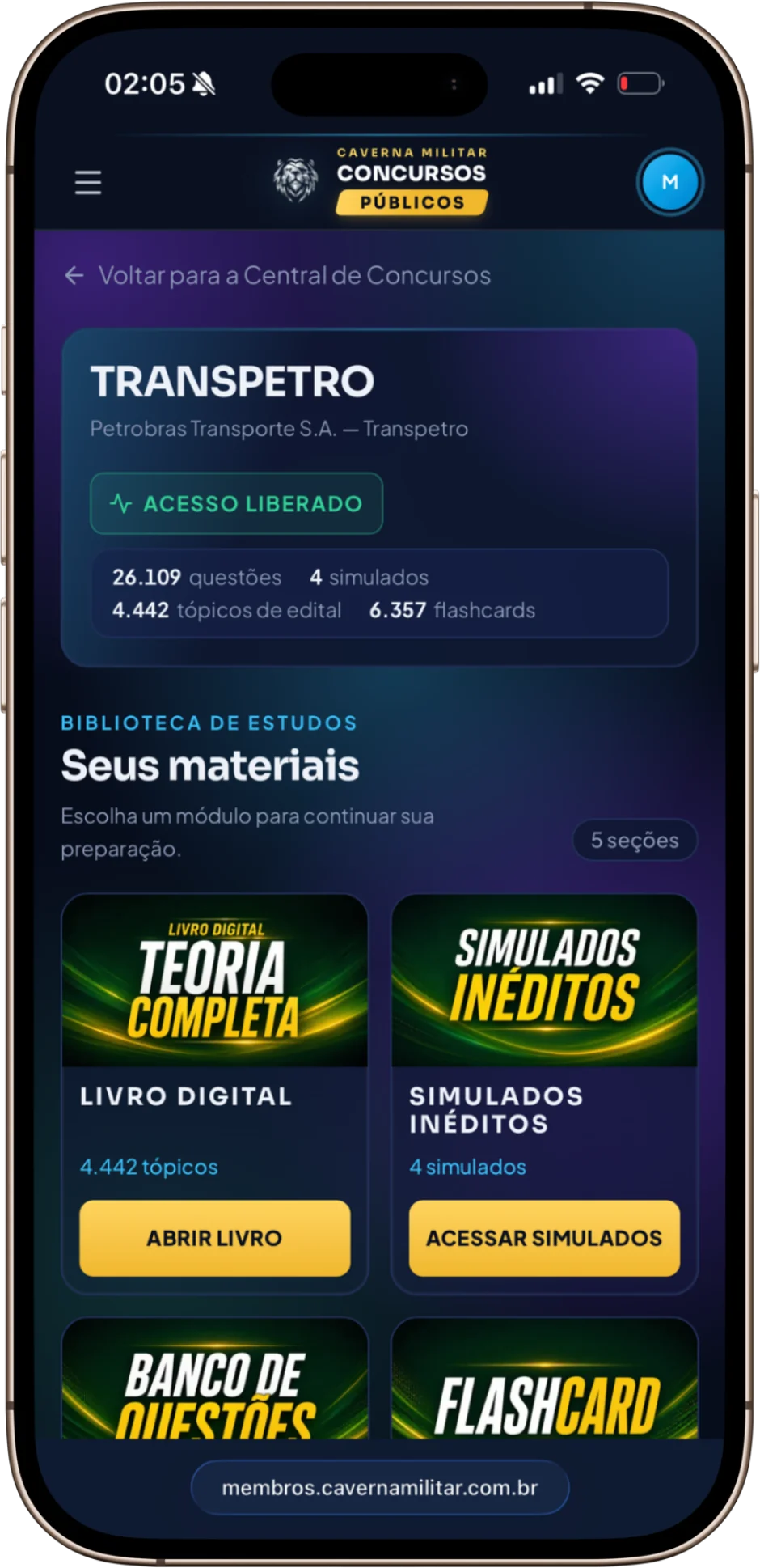 Área do aluno
