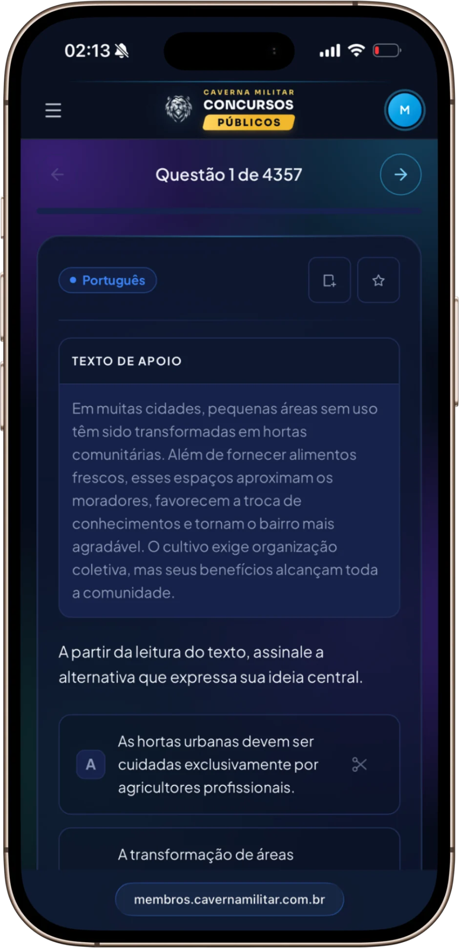 Questões comentadas